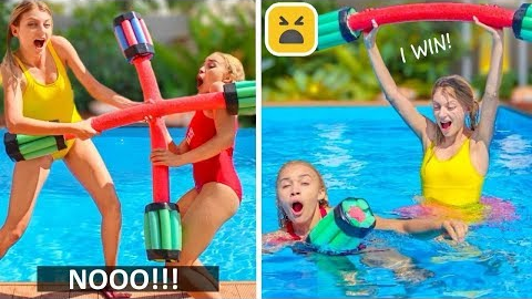 Simple and Funny Pool Hacks and Games! More Summer DIY Ideas