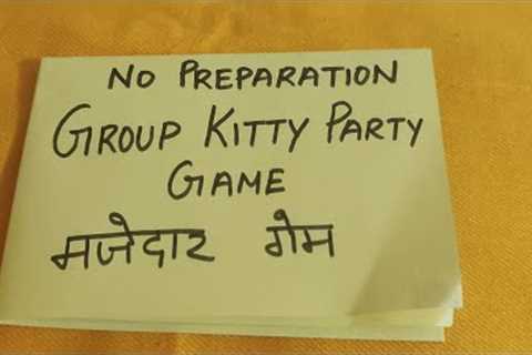 Group Game/ Kitty Party Games/Birthday party games/Corporate parties games/Fun games for all parties