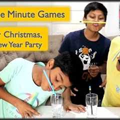 8 One Minute Games | Minute to win it Games for kids | Party games | Christmas Party Games (2023)