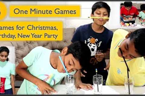 8 One Minute Games | Minute to win it Games for kids | Party games | Christmas Party Games (2023)