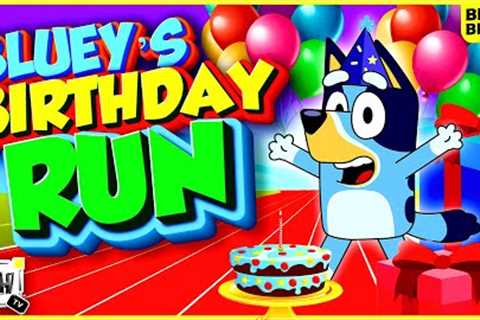 Bluey Birthday 🎂 Run  - Brain Break | Movement Activity GoNoodle Inspired